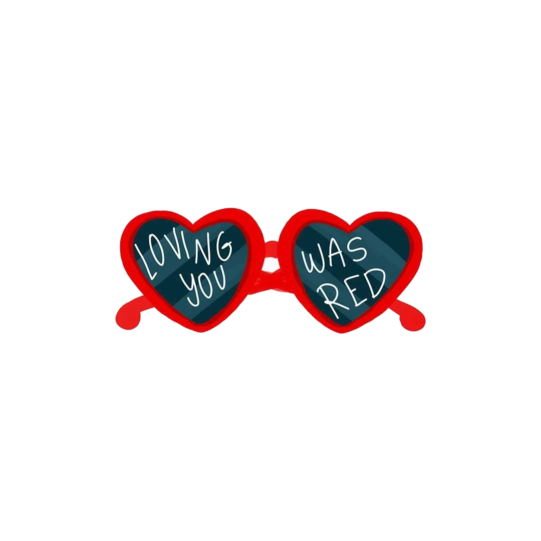Loving You Was Red Sticker